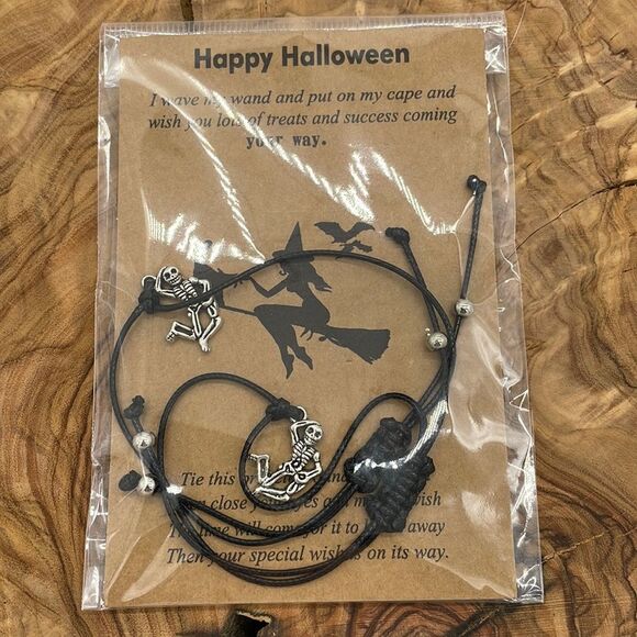 SET OF Two Skeleton Cord Bracelets - Picture 1 of 4